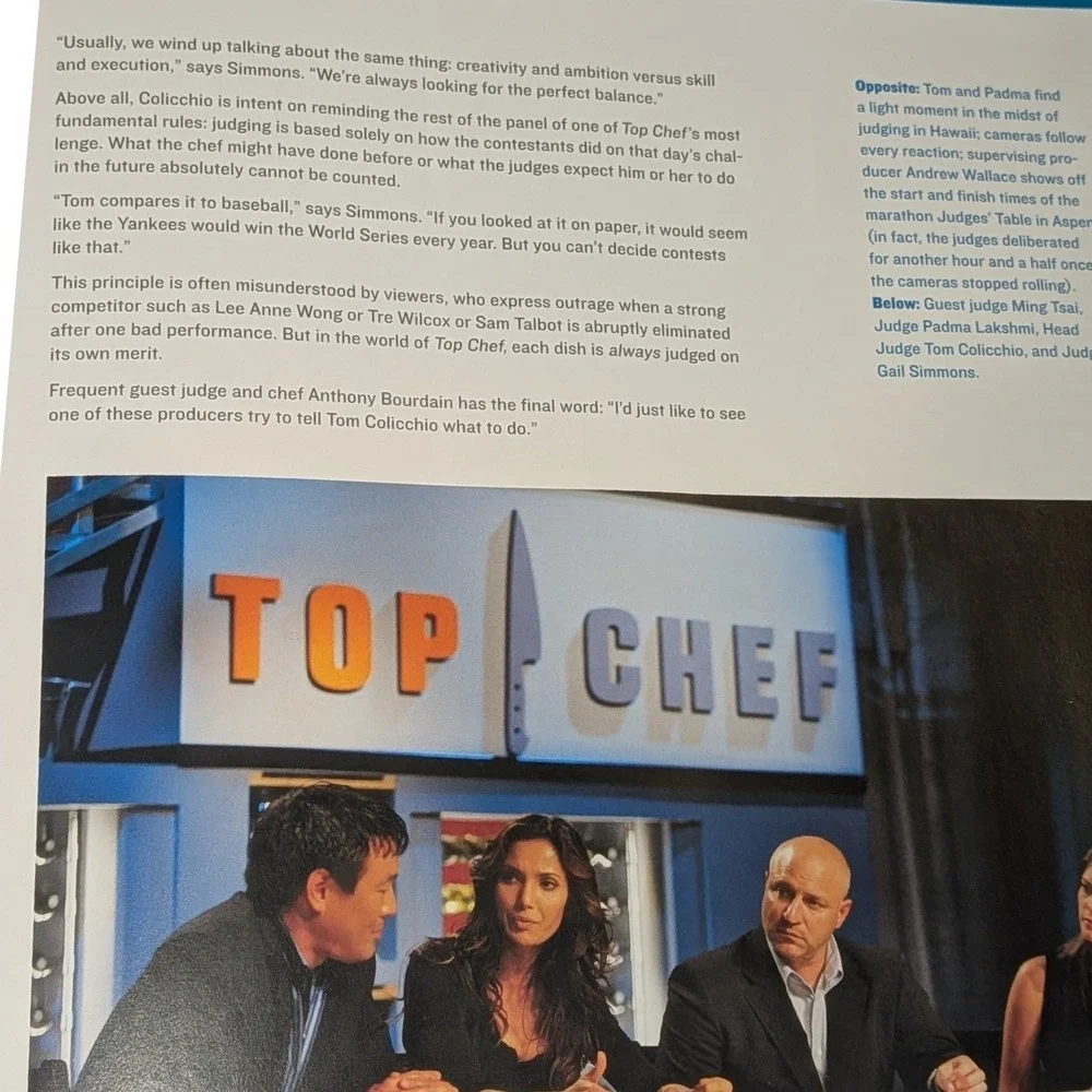 Top Chef The Cookbook Bravo Hardcover Tom Colicchio 100+ Recipes 2008 First Ed